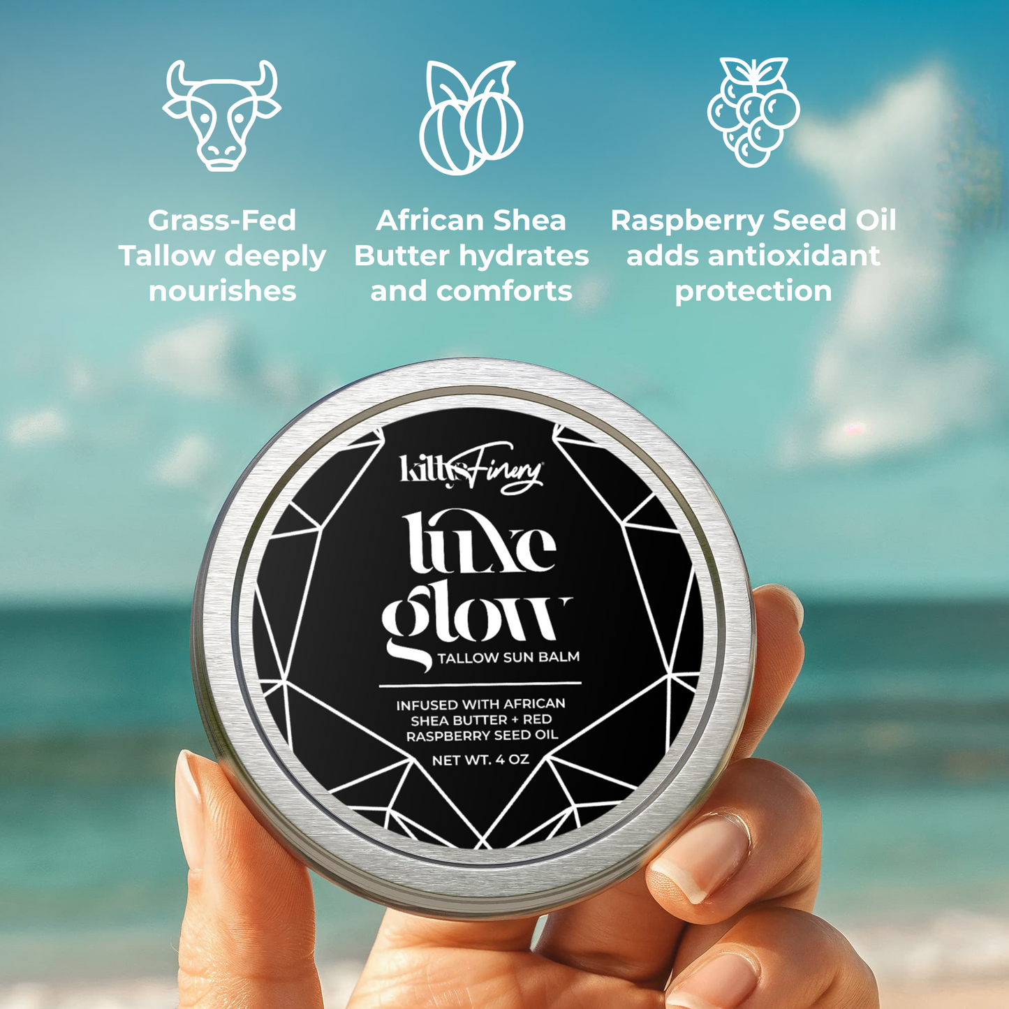 LuxeGlow Tallow Sun Balm