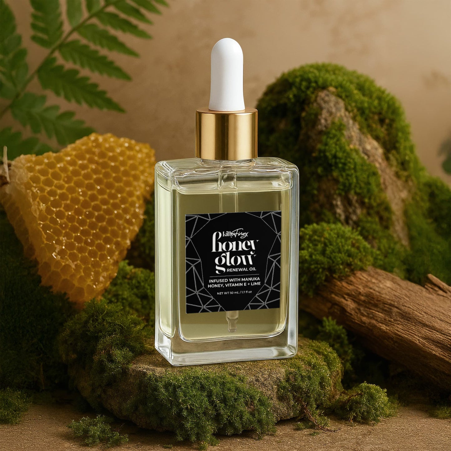 HoneyGlow Renewal Oil Post-Shave Oil with Manuka Honey and Seamoss Extract