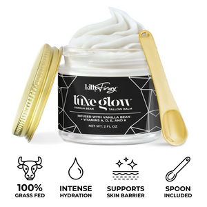 LuxeGlow Tallow Balm with 100% Grass-Fed Tallow and Vanilla Bean